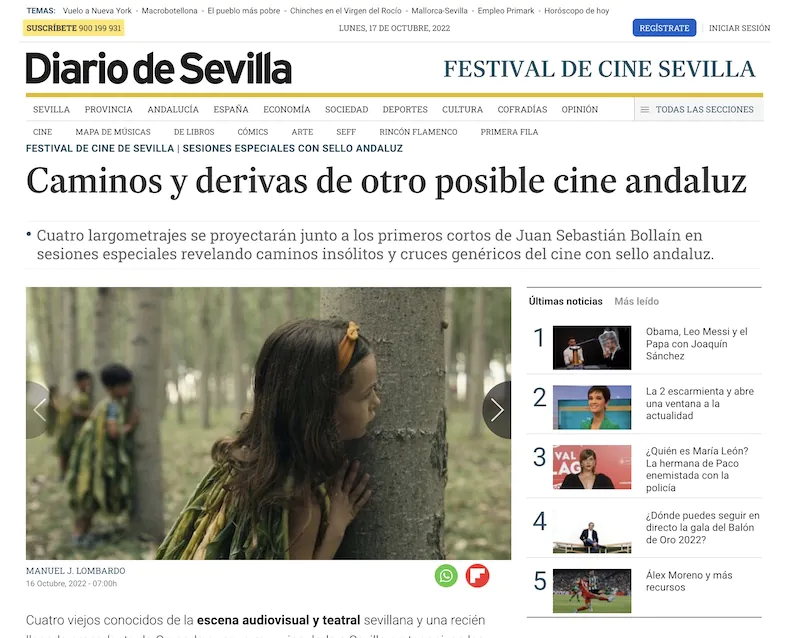 Diario de Sevilla, Caminos y derivas de otro posible cine andaluz