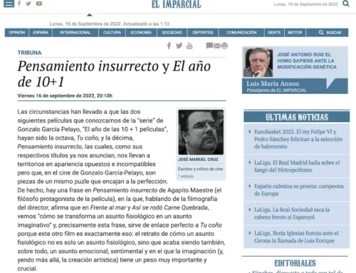 Artículo de El imparcial sobre Pensamiento Insurrecto por José Manuel Cruz