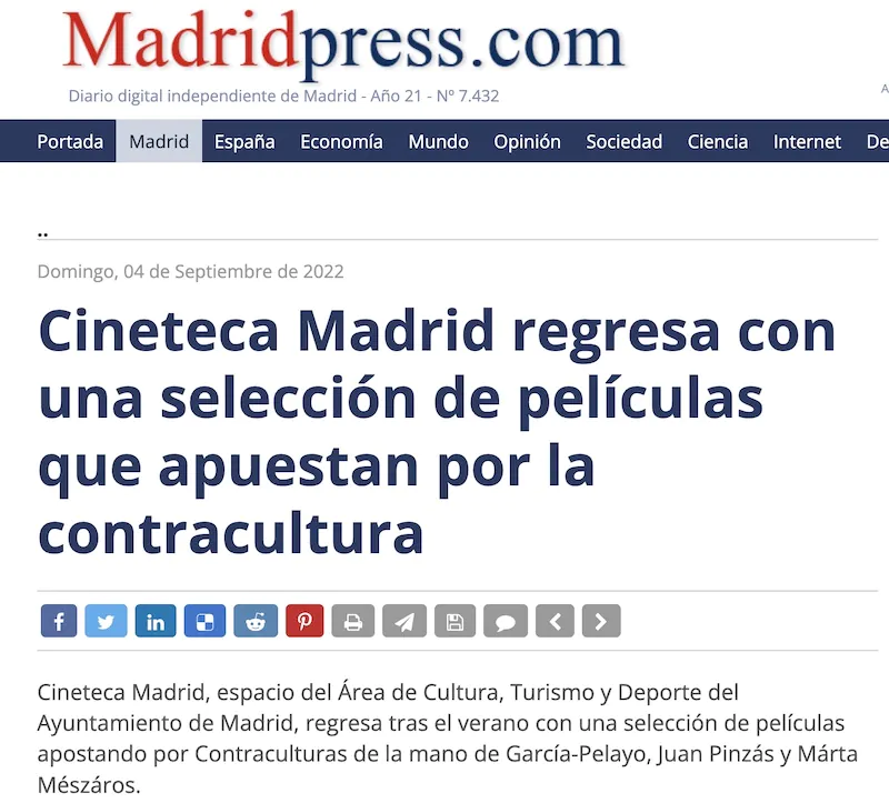 Madrid Press proyecto 10 más 1